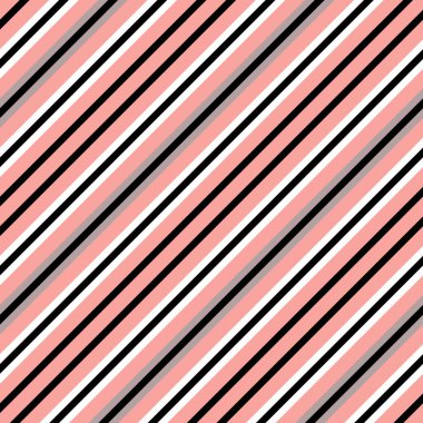 Çapraz dikişsiz kalıp, iz. Pembe, gri, beyaz ve siyah çizgiler. Tekstil, duvar kağıdı, kapak, ambalaj kağıdı.