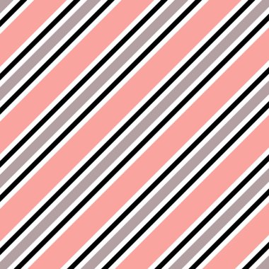 Çapraz dikişsiz kalıp, iz. Pembe, gri, beyaz ve siyah çizgiler. Tekstil, duvar kağıdı, kapak, ambalaj kağıdı.