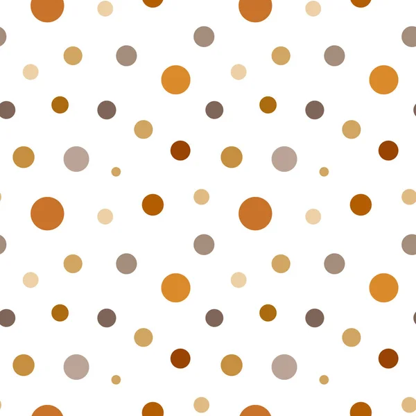 Seamless Pattern Beige Brown Confetti White Background Print Textile Wallpaper — Vector de stock