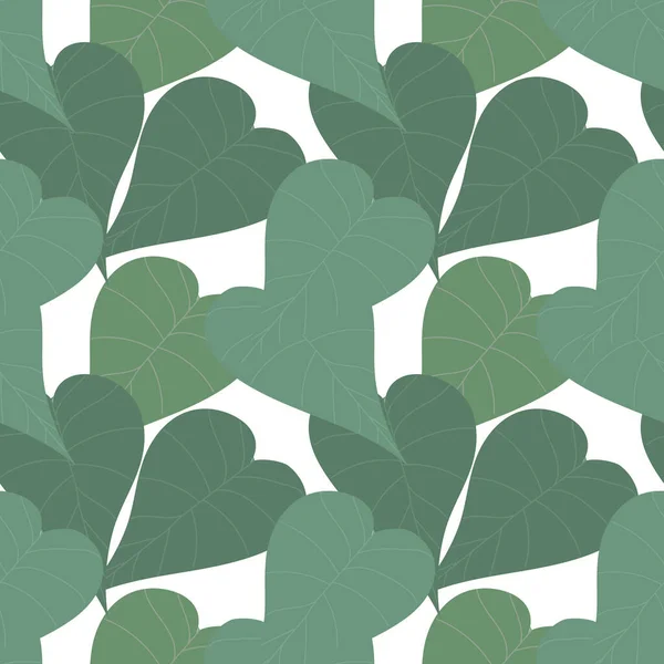 Seamless Pattern Tropical Leaves White Background Print Textile Wallpaper — Wektor stockowy