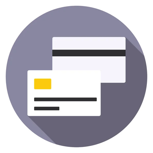 Bank Card Icon Design Hotel Business Yellow Gray Design Vector — Stock Vector