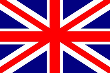 İngiliz bayrağı, Büyük Britanya Birleşik Krallığı bayrağı. Çizim, durum sembolü, vektör