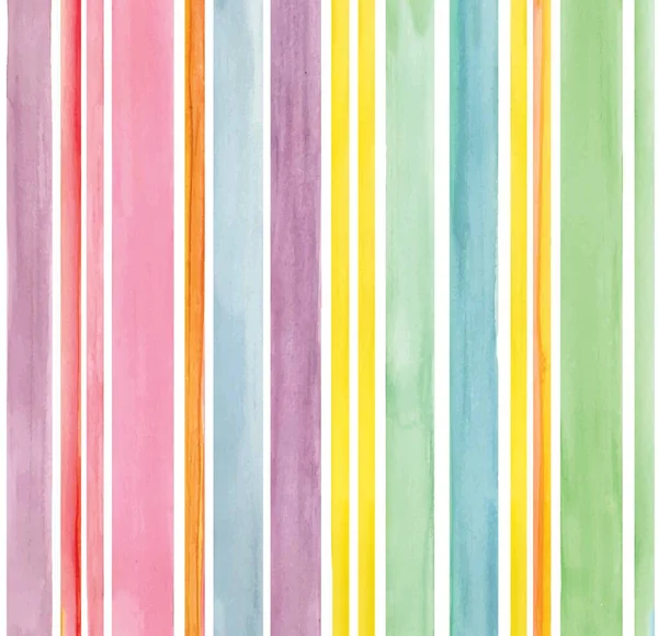 Hand Drawn Watercolor Stripes Pattern Colorful —  Fotos de Stock