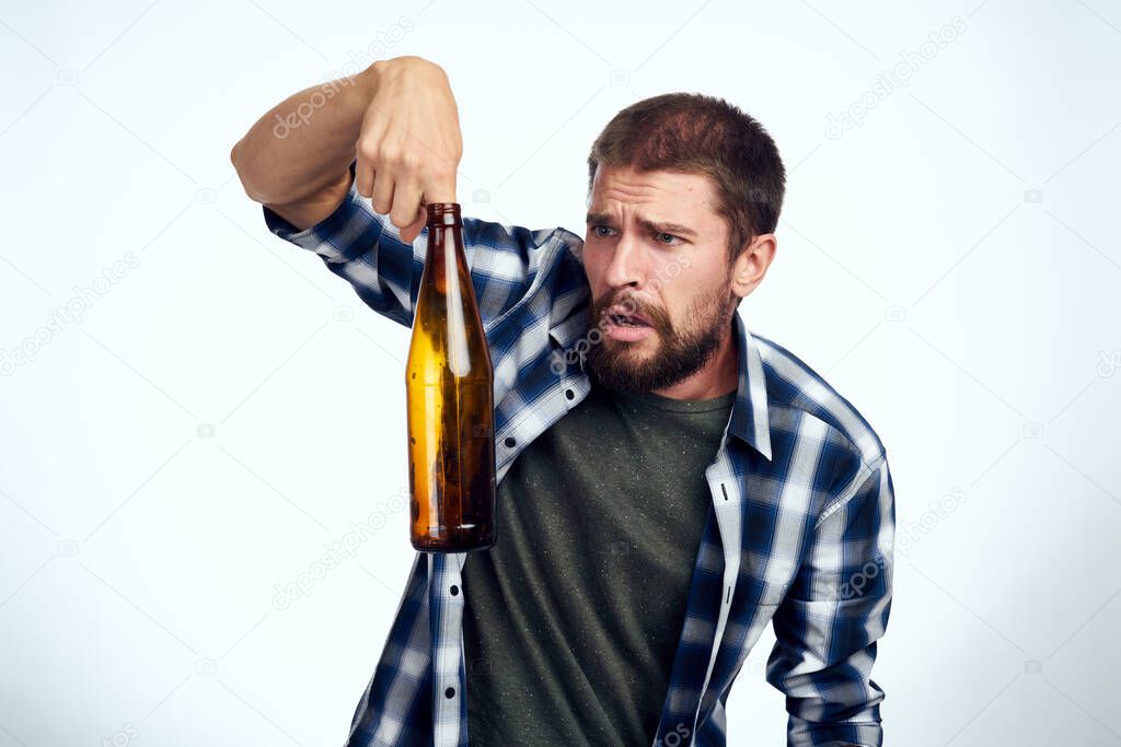 drunk man alcoholism problems emotions depression isolated background