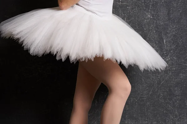 Dans ballerina balett prestanda närbilder övningar — Stockfoto