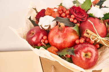 meyve vitaminleri dekorasyon romantizm hediye yemek pembe arka plan