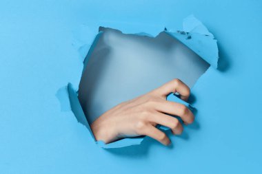 Kadın el mavisi arka plan cazibe modeli