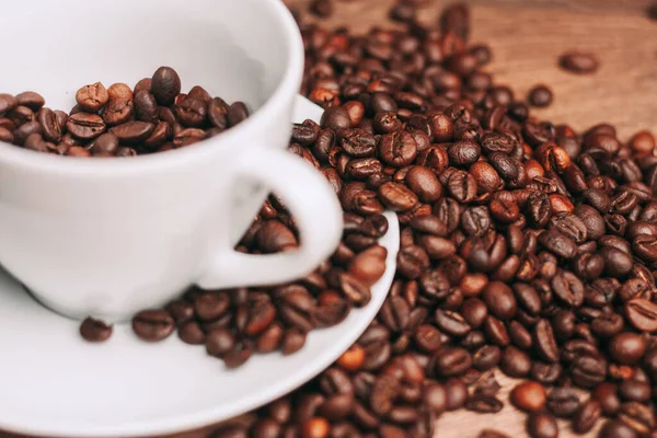 Una taza de café espresso vigorizante bebida vista desde arriba — Foto de Stock