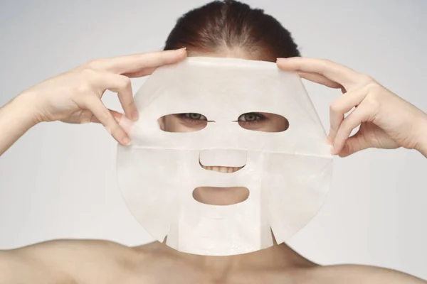 Ansiktsmask föryngring ren hud spa behandlingar — Stockfoto