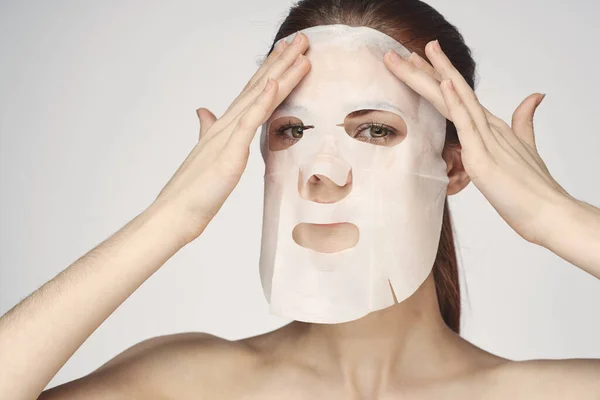 Yüz maskesi gençleştirme temiz cilt spa tedavileri — Stok fotoğraf