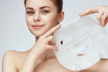 Yüz maskesi gençleştirme temiz cilt spa tedavileri