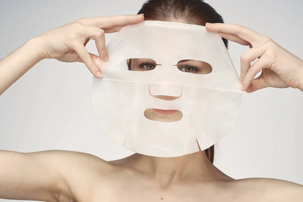 Yüz maskesi gençleştirme temiz cilt spa tedavileri — Stok fotoğraf