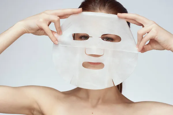 Maschera viso ringiovanimento pelle pulita trattamenti termali — Foto Stock