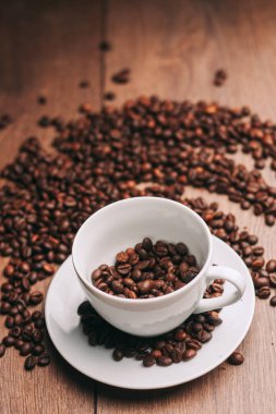 Kahve çekirdekleri espresso canlandırıcı kafein kalıbı.