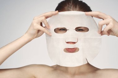 Yüz maskesi gençleştirme temiz cilt spa tedavileri