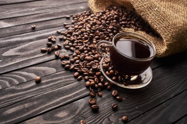 Bir fincan kahve espresso canlandırıcı kafein kalıbı.