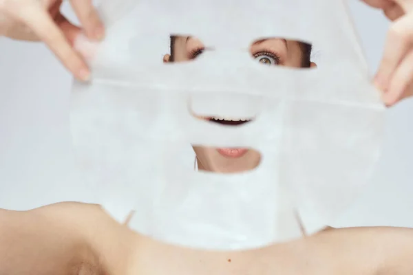 Ansiktsmask föryngring ren hud spa behandlingar — Stockfoto