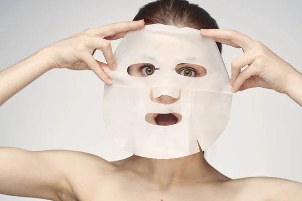 Rejuvenasi topeng perawatan spa kulit bersih — Stok Foto