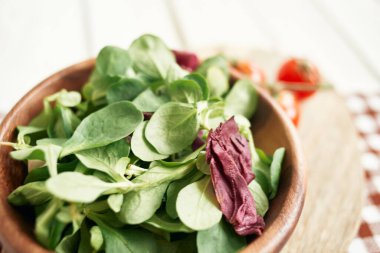 Salata tabağı malzemeleri taze sebze mutfağı.