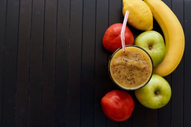 Taze meyve suyu, vitamin kahvaltısı, organik sağlık.