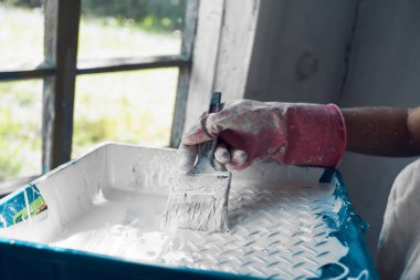 Boyama evi yenileme için boya fırçası araçları