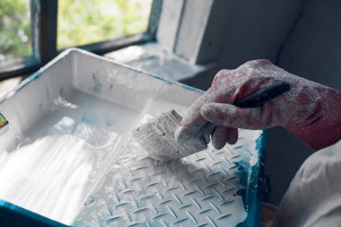 Boyama evi yenileme için boya fırçası araçları