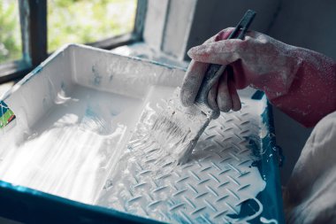 Boyama evi yenileme için boya fırçası araçları