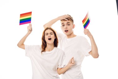 çift Flag lgbt transseksüel cinsel azınlıklar hafif arka plan