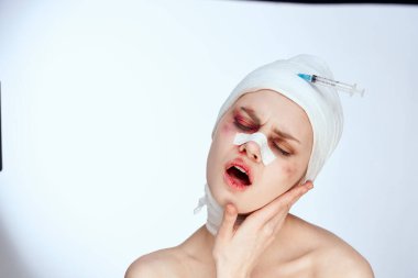 duygusal kadın estetik ameliyatı çıplak omuzlu stüdyo yaşam tarzı