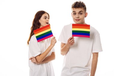 çift Flag lgbt transseksüel cinsel azınlıklar hafif arka plan
