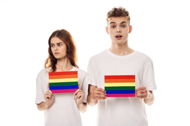 çift Flag lgbt transseksüel cinsel azınlıklar hafif arka plan