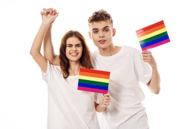 çift Flag lgbt transseksüel cinsel azınlıklar hafif arka plan
