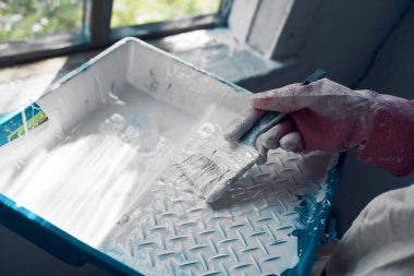 Boyama evi yenileme için boya fırçası araçları