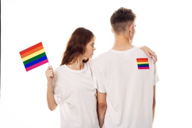 çift Flag lgbt transseksüel cinsel azınlıklar hafif arka plan