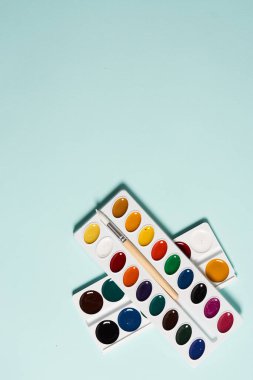 suluboya resim öğrenim okulu tasarımı üst görünümü