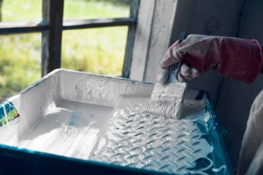 Boyama evi yenileme için boya fırçası araçları