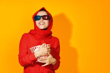 Müslüman 3D gözlükleri patlamış mısır izleme teknolojisi