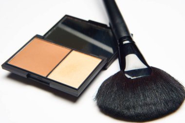 Makyaj fırçaları aksesuarları kozmetik üst görünüm modası