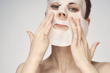 Yüz maskesi gençleştirme temiz cilt spa tedavileri