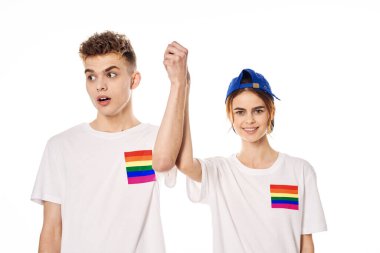çift Flag lgbt transseksüel cinsel azınlıklar hafif arka plan