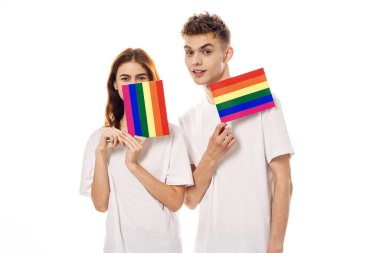 çift Flag lgbt transseksüel cinsel azınlıklar hafif arka plan