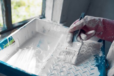 Boyama evi yenileme için boya fırçası araçları