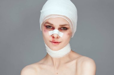 Kadın estetik ameliyat çıplak omuzlar stüdyo yaşam tarzı