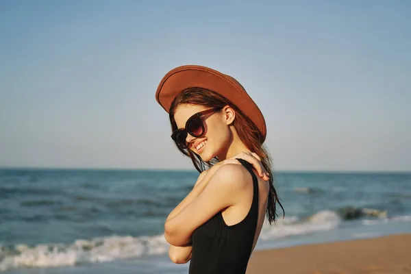 stock image pretty woman on the beach summer vacation lifestyle sun