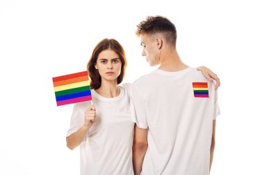 çift Flag lgbt transseksüel cinsel azınlıklar hafif arka plan