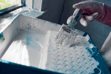 Boyama evi yenileme için boya fırçası araçları