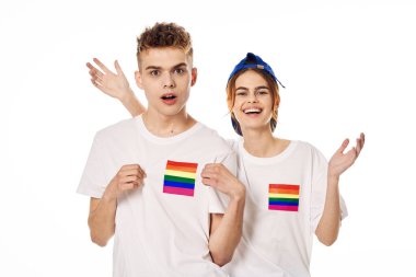 çift Flag lgbt transseksüel cinsel azınlıklar hafif arka plan