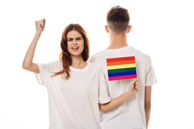 çift Flag lgbt transseksüel cinsel azınlıklar hafif arka plan