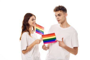 çift Flag lgbt transseksüel cinsel azınlıklar hafif arka plan