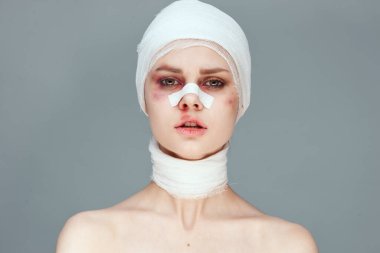 Kadın estetik ameliyat çıplak omuzlar stüdyo yaşam tarzı